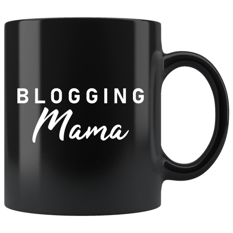 Blogging Mama 11oz Black Mug