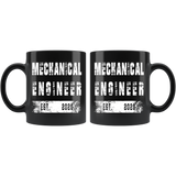 Mechanical Engineer Est.2020 11oz Black Mug