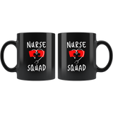 Nurse Squad 11oz Black Mug