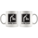 Game Over White Mug