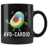 Avo-Cardio 11oz Black Mug