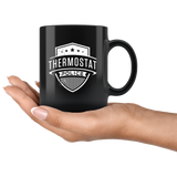 Thermostat Police 11oz Black Mug