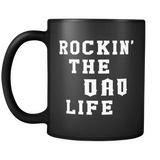 Rockin' The Dad Life Black Mug