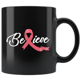 Believe 11oz Black Mug