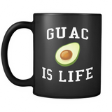 Guac Is Life Black Mug