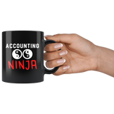 Accounting Ninja 11oz Black Coffee Mug for Accountant