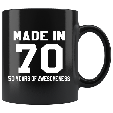 Made In 70 11oz Black Mug
