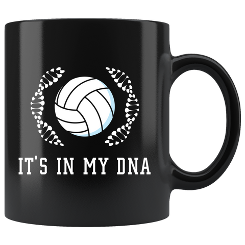 It's In My DNA (Volleyball) 11oz Black Mug