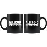 Allergic To Housework 11oz Black Mug