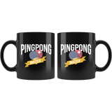 Pingpong Master 11oz Black Mug