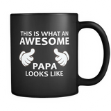 This is What an Awesome Papa Looks Like Black Mug