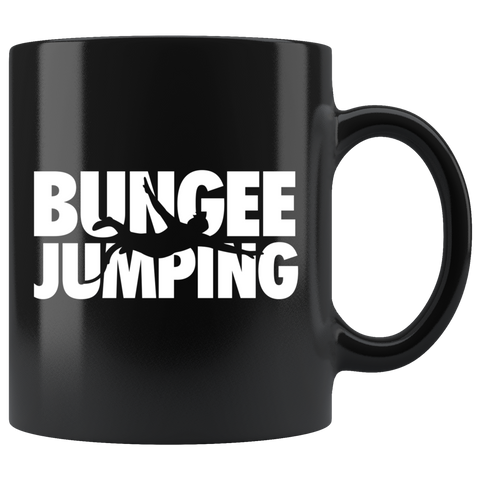 Bungee Jumping 11oz Black Mug