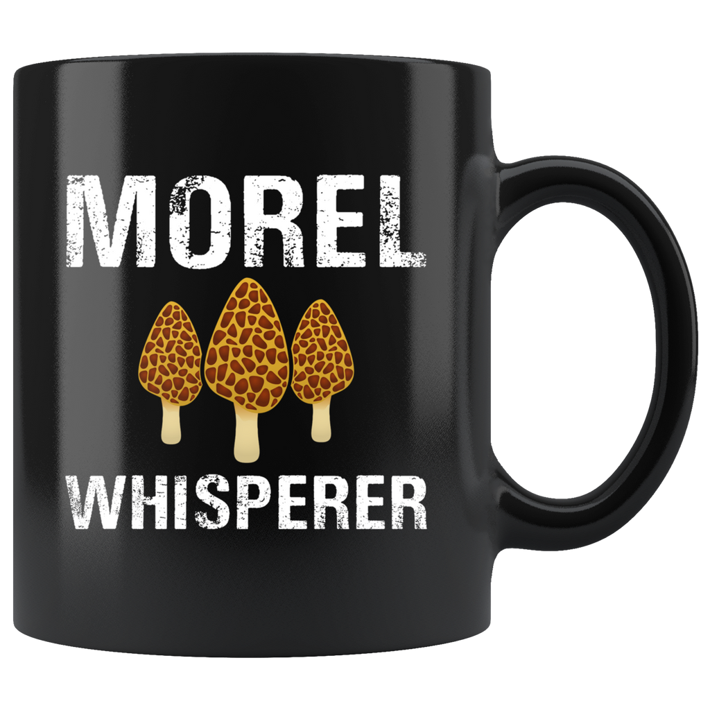 Morel Whisperer 11oz Black Mug
