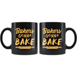 Bakers Gonna Bake 11oz Black Mug