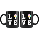 Love Ice Cream 11oz Black Mug