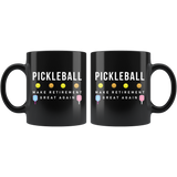 Pickleball. Make Retirement Great Again 11oz Black Mug
