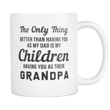 My Children Having You As Their Grandpa White Mug