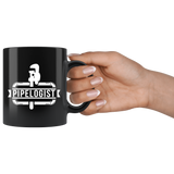 Pipelogist 11oz Black Mug