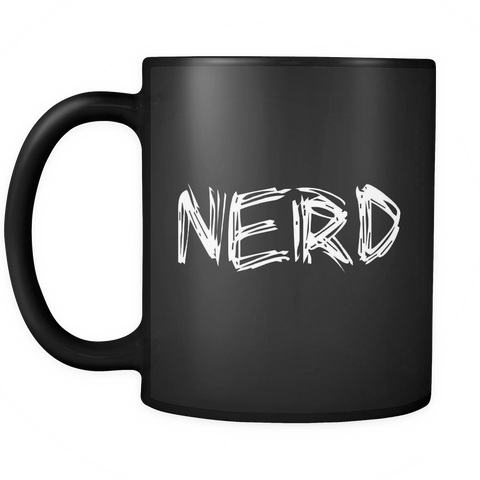 Nerd Black Mug