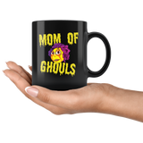 Mom Of Ghouls 11oz Black Mug