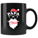 Papa Claus 11oz Black Mug