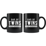 Dad Of Twins Classic Overachiever 11oz Black Mug