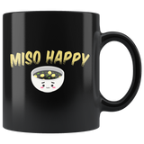 Miso Happy 11oz Black Mug