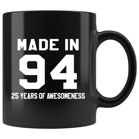 Made In 94 11oz Black Mug