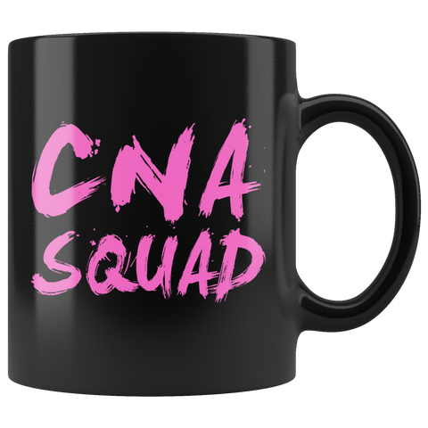 Cna Squad 11oz Black Mug