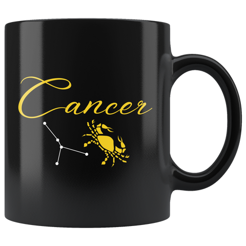Cancer 11oz Black Mug