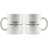 Engineer By Day World's Best Dad By Night White Mug