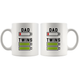 Dad of Twins 11oz White Mug
