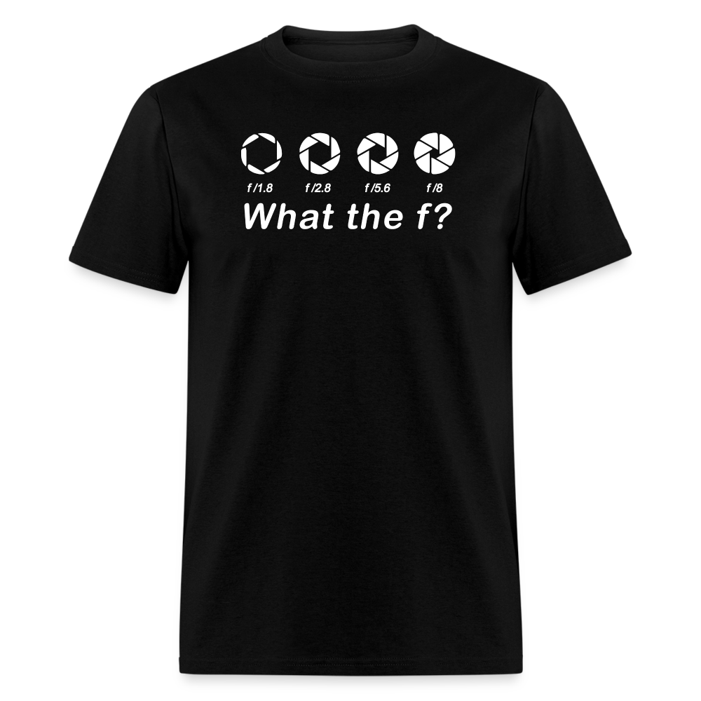what the f photography shirt - black
