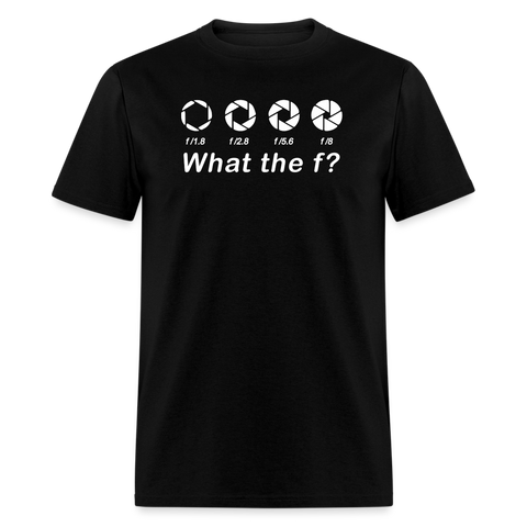 what the f photography shirt - black