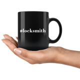 #Locksmith 11oz Black Mug