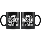 Rugby Pleasure Without Protection 11oz Black Mug