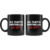 Air Traffic Controller Off Duty 11oz Black Mug