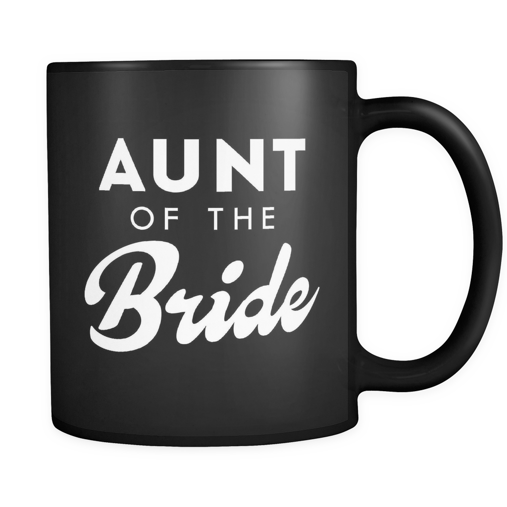 Aunt of the Bride Black Mug