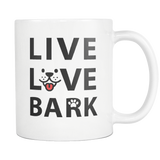 Live Love Bark White Mug