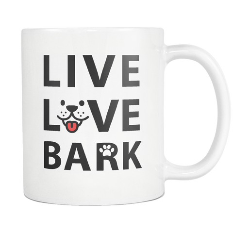 Live Love Bark White Mug