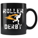 Roller Derby 11oz Black Mug