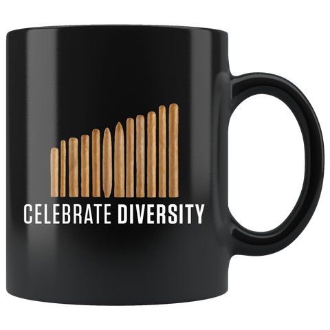Celebrate Diversity - Cigars 11oz Black Mug