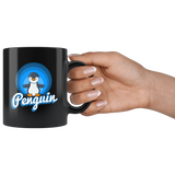 Penguin 11oz Black Mug