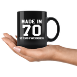 Made In 70 11oz Black Mug