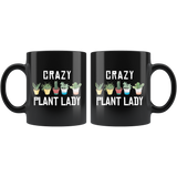 Crazy Plant Lady 11oz Black Mug