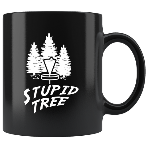 Stupid Tree 11oz Black Mug