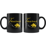 Taurus 11oz Black Mug