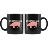 Porkatarian 11oz Black Mug