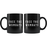 Free The Wombats 11oz Black Mug