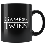 Game Of Twins 11oz Black Mug